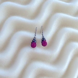 Cute pink pineapple earrings